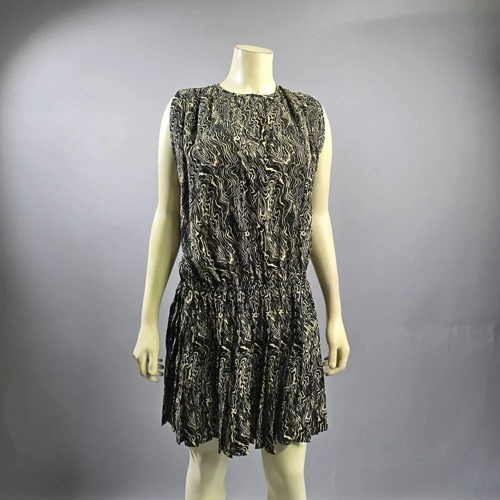 Current Air Black and Gold Mini Dress R7